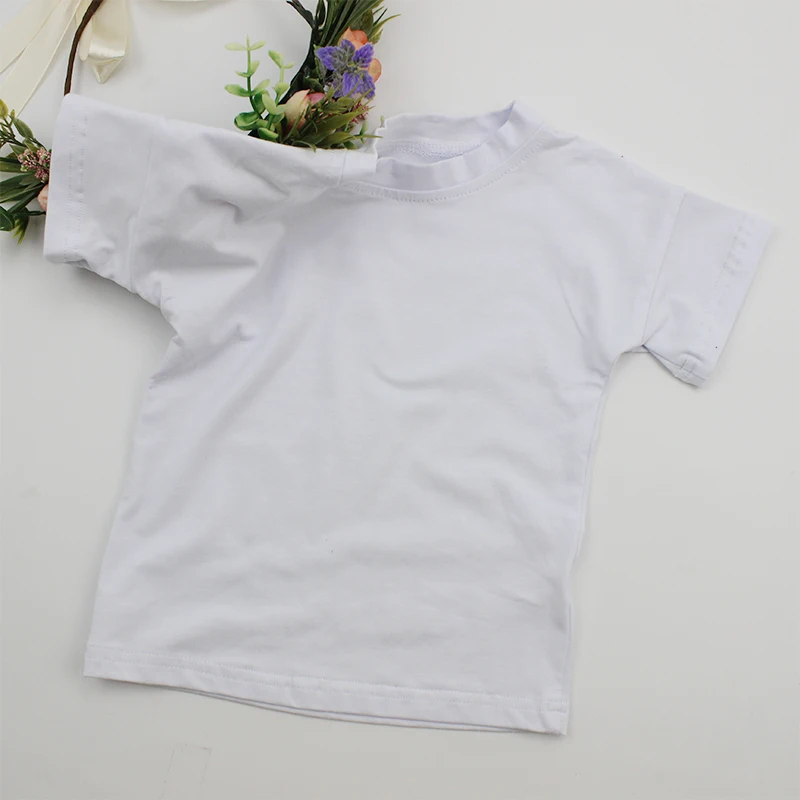 
Оптовая цена, детские футболки, простые классические повседневные Детские рубашки из органического хлопка 