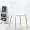 White wooden deck chair