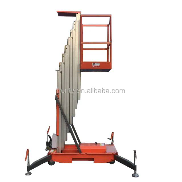 4m China Factory Small Window Cleaning System Hydraulic Movable Man Lifts Ladder 10 Meters on Sale