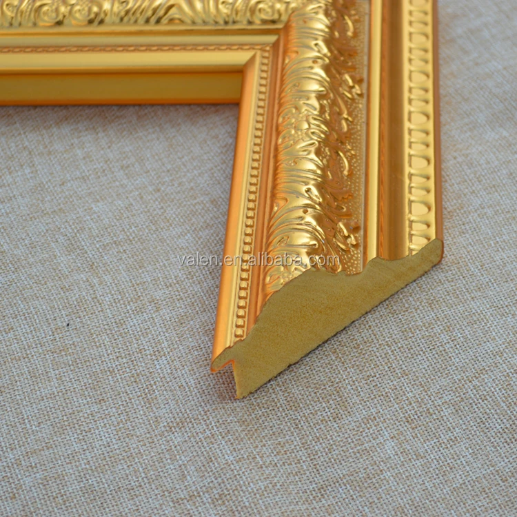 Layout with 6 gold frame Stock Photo