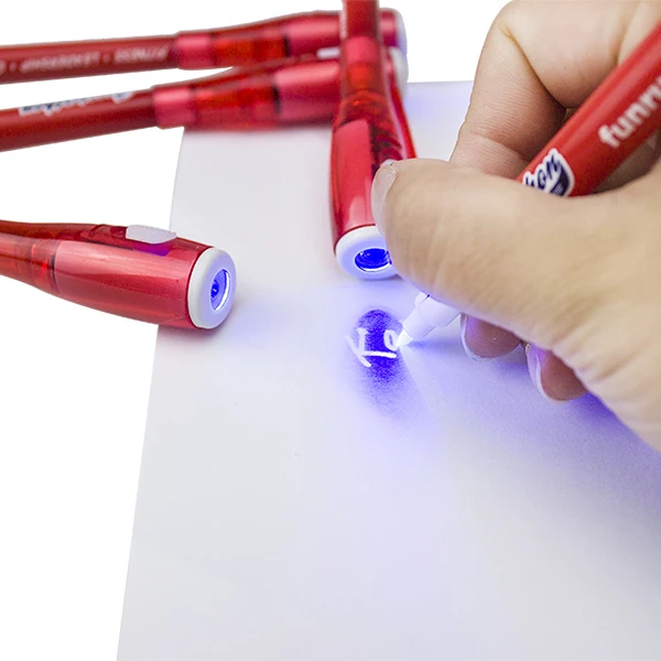 Marker Learning UV Counterfeit Lamp Drawing  Pecil Ballpoint Invisible Ink Pen 