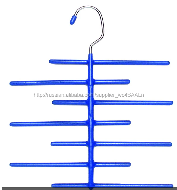Вешалка металлическая с резиновым покрытием для галстуков 18x20