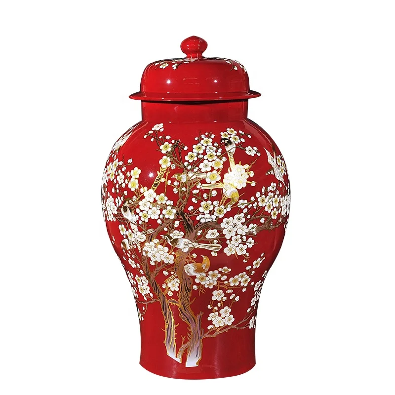 Свадебные банки из Красного фарфора с цветочным дизайном сделано в