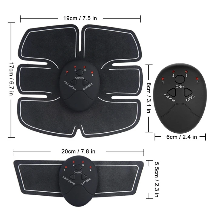 Beperfet Home Use EMS Muscle Stimulator Machine Best Abdominal Toning Belt for Men and Women's Ab Training