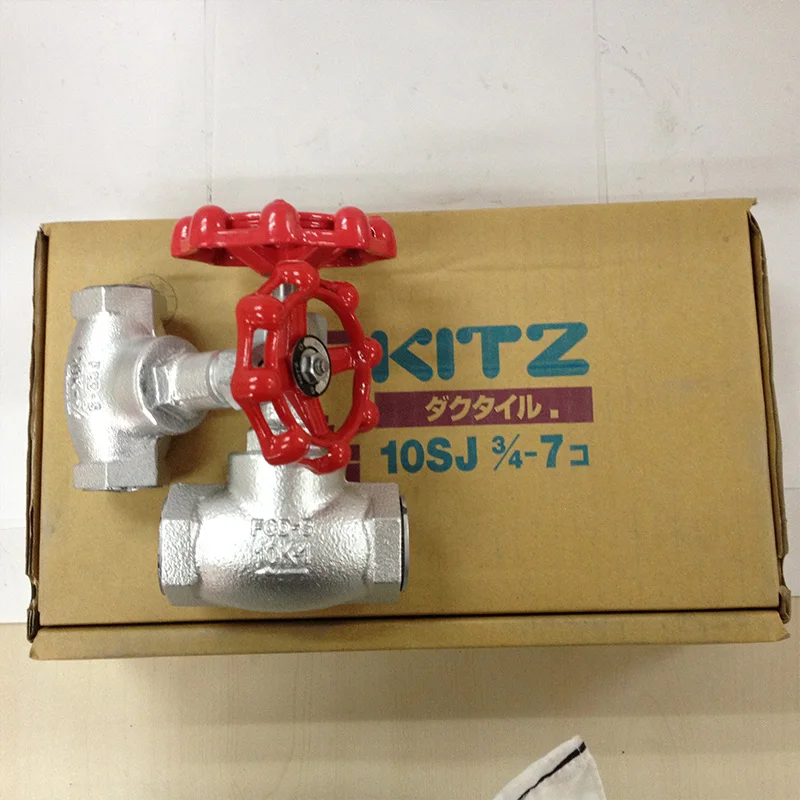Japan Original 10sj 10k Ductile Iron Globe Valve Screwed Ends For Steam Buy Kitz,10sj Ductile