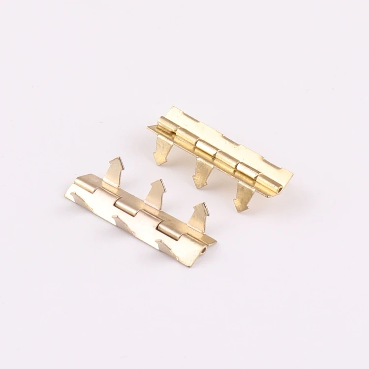 Small Brass Color Metal Jewelry Box Clasp Hinge with Hooks for Wooden Case Suitcase Accessories