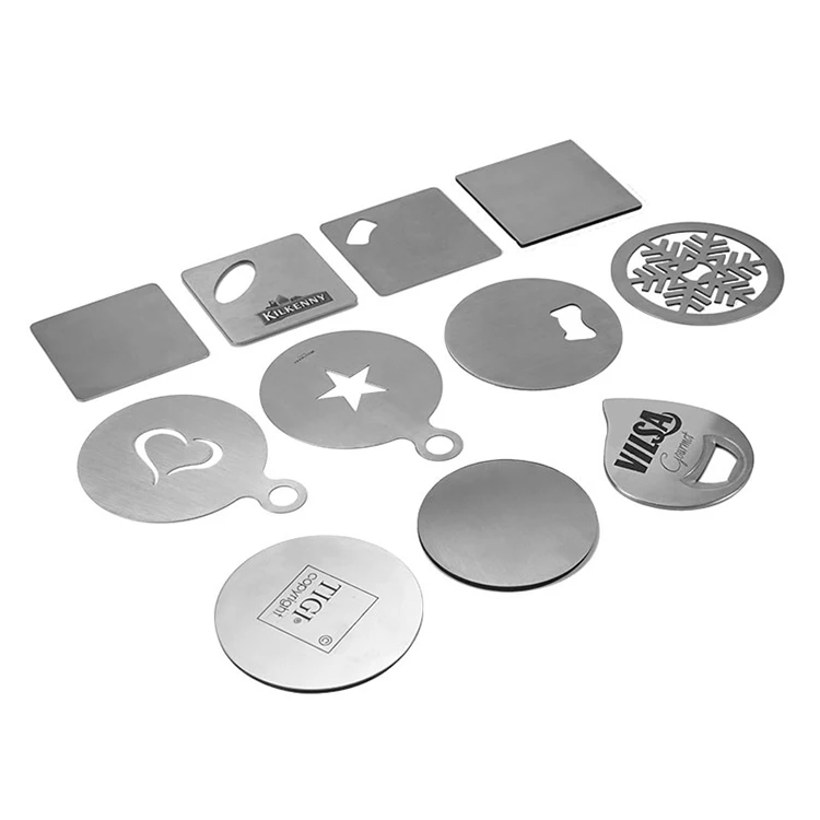 Stainless Steel Round/Square Coasters Holder Stylish Drinks Mat Table Holder HZ 