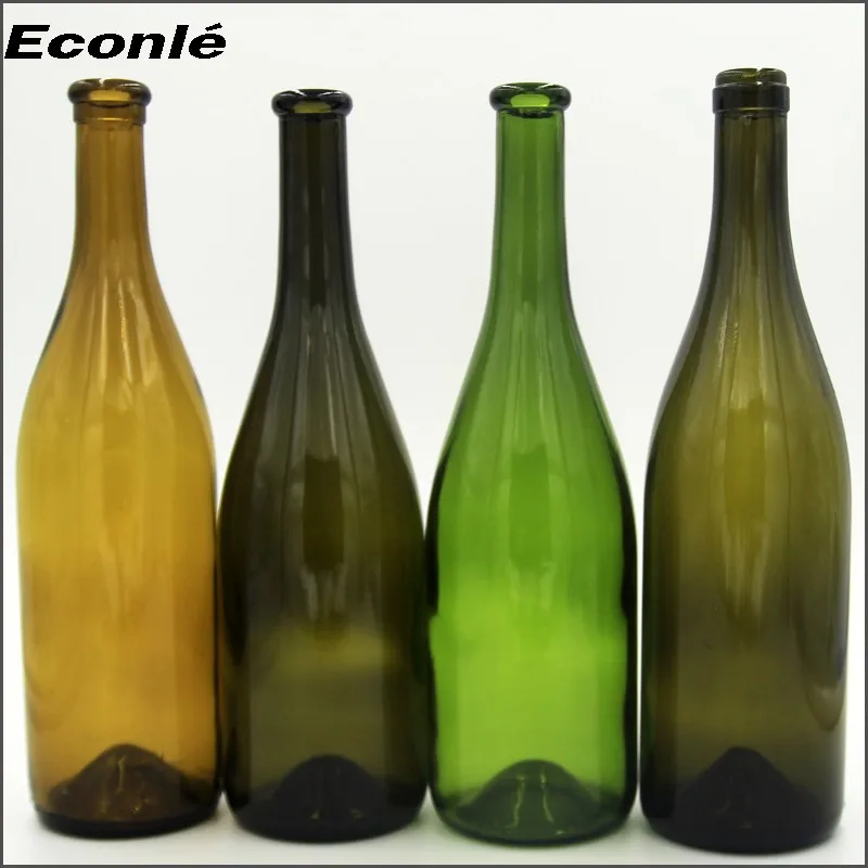 Wholesale 187ml 375ml 750ml Red Wine Bottle Dark Green Empty Luxury