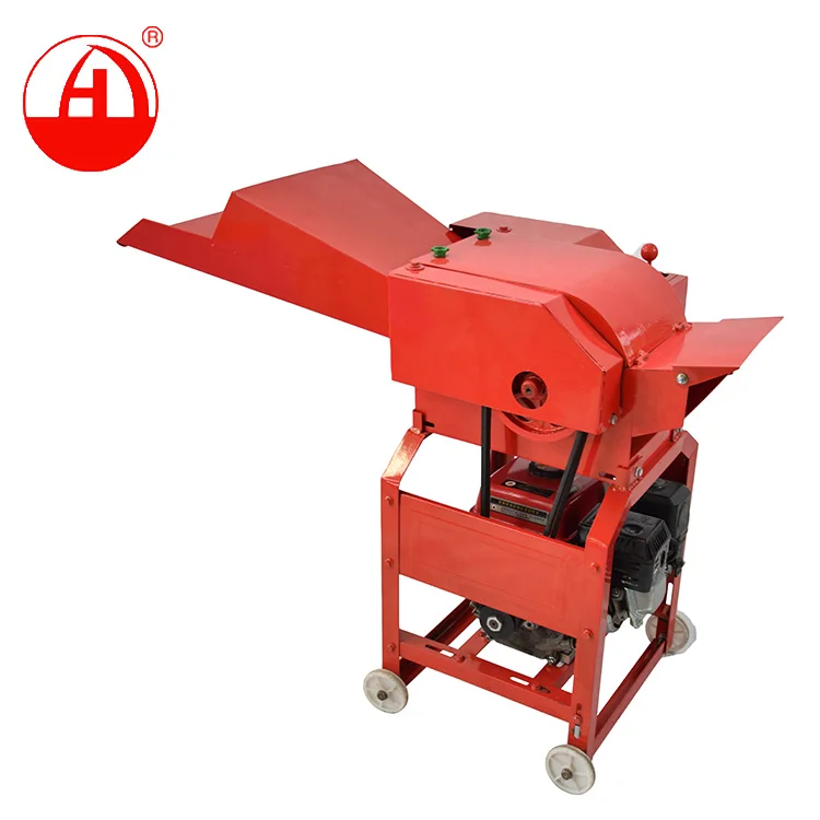 Shredder Slicer Chopping Machine Heli Motor Mesin Chopper Rumput Chaff Cutter With Crusher