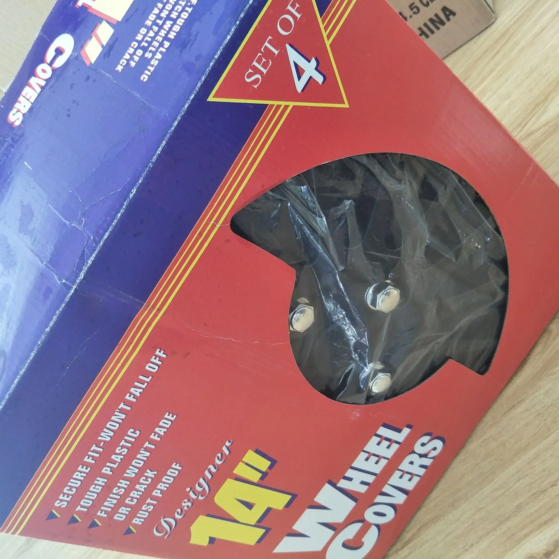 Universal Plastic Car Wheel Hub Cover Pp Abs Material Silver Chrome 13