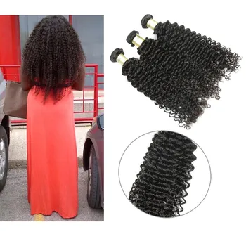 Factory price remy human hair extensions no tangle shedding free virgin indian deep curly hair