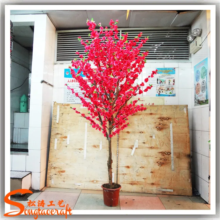 St Cr28赤い花の木盆栽鉢植え桜小さな桃の花の木 Buy 赤い花木盆栽 鉢植え桜植物 小さな桃の花 Product On Alibaba Com