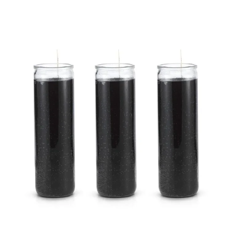 Linlang Shanghai 7 Days Glass Cemetery Memorial Candle Holders 8 Inches Glass Jar Religious Candle