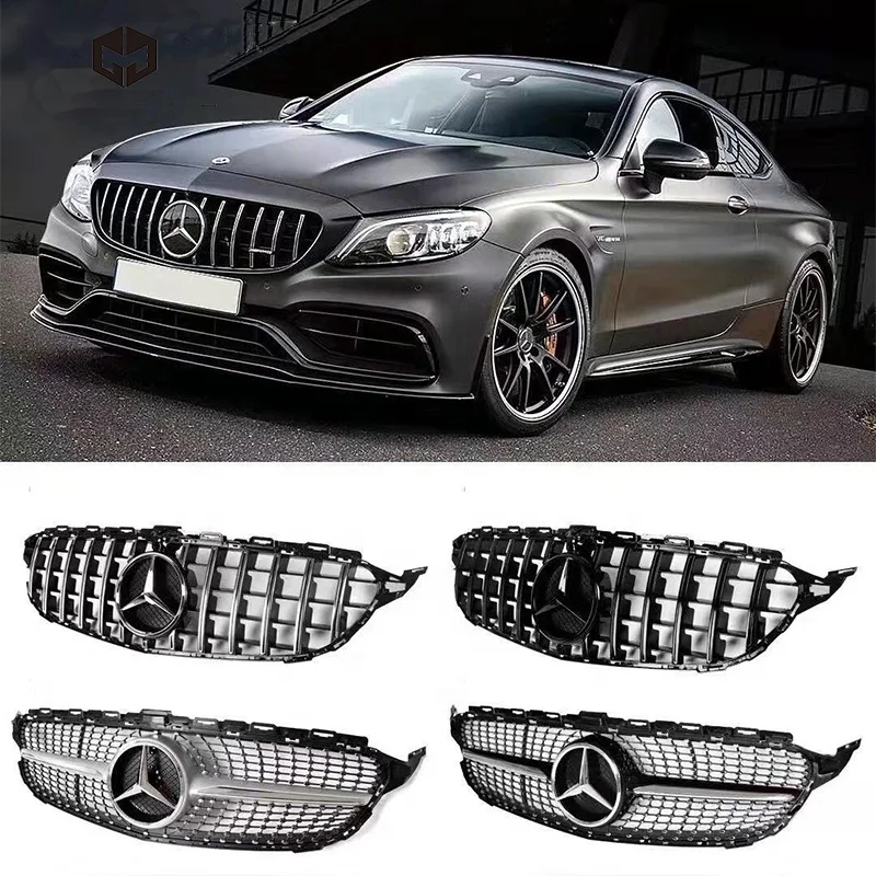
Высококачественное производство ABS передняя решетка гриля впускная решетка для Mercedes Ben z C-Class W205 C63 Amg 
