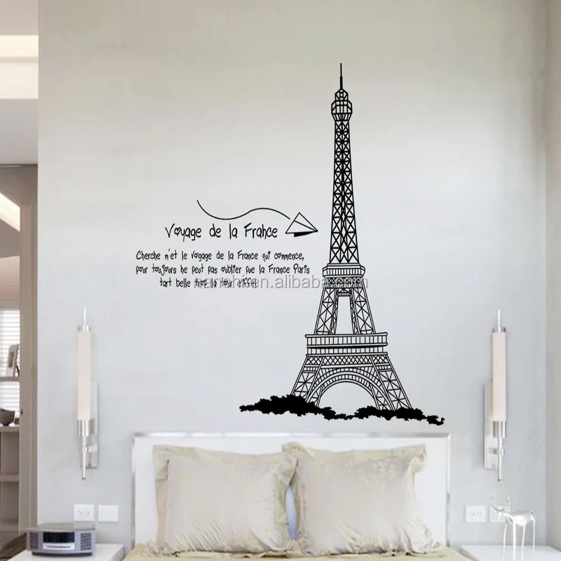 Modern English Quote Eiffel Tower Wall Stickers For Sofa Bedroom Office Wall Decoration Printable Wall Decal Sticker Buy Modern English Quote Eiffel Tower Wall Stickers Sofa Bedroom Office Wall Decoration Printable Wall Decal