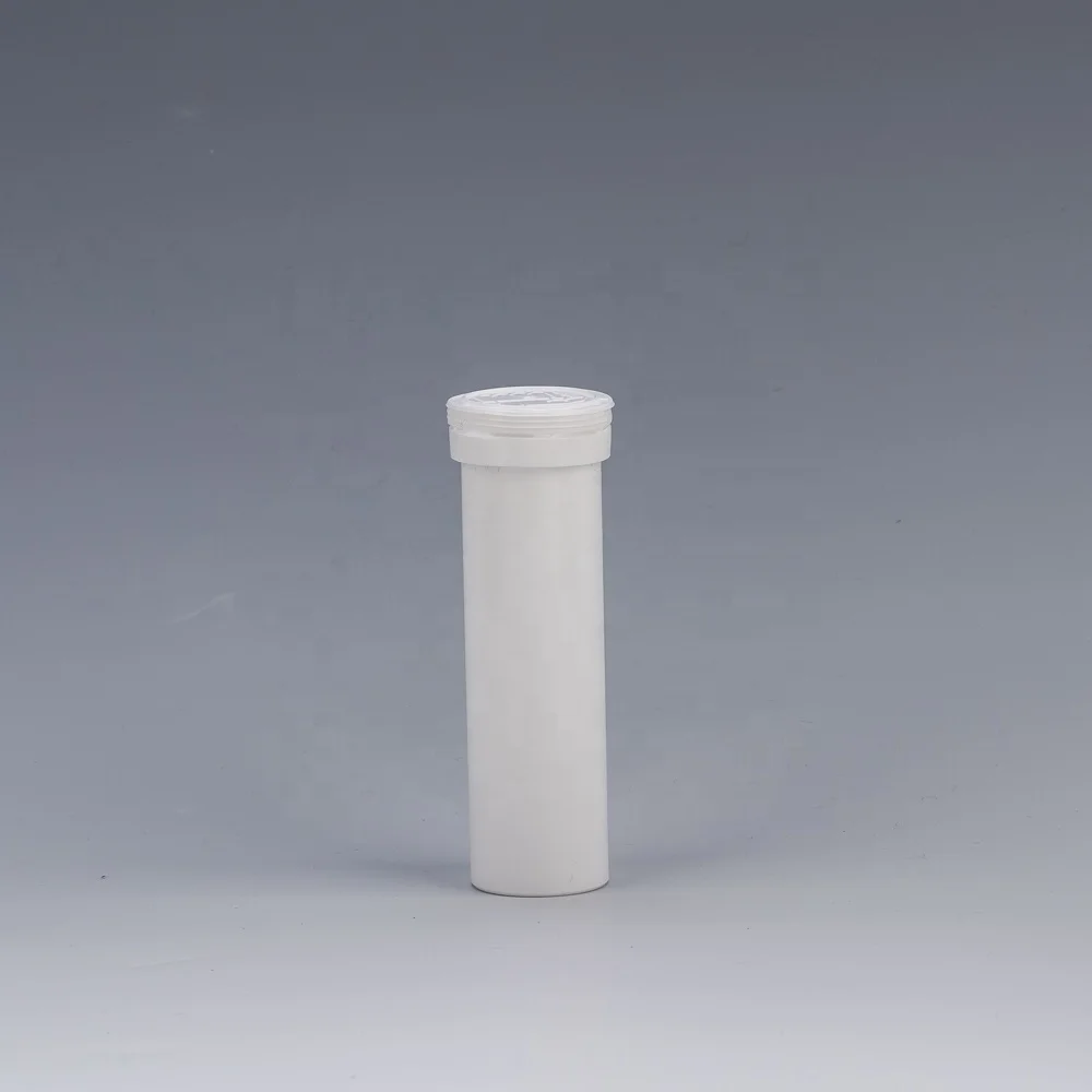 Free Sample Plastic Packaging Container Vitamin C Effervescent Multivitamin Tablet Tubes Bottle with Desiccant Cap