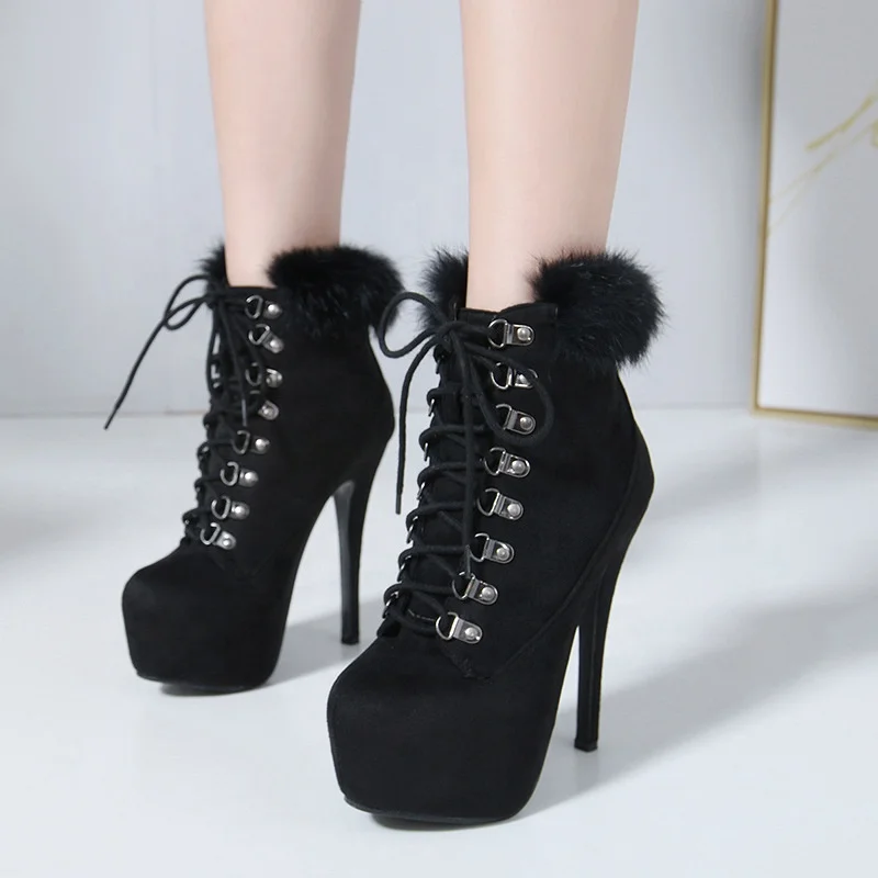 croc effect ankle boots