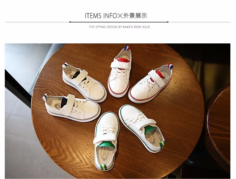 Дети Кожаные Белые туфли, Новые Поступления Low Cut Малыш Школа Спорт Повседневная Обувь Для Детей