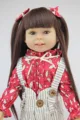 18 45CM AMERICAN PRINCESS Beauty Girl girl dolls for sale Brown Long hair FULL VINYL Reborn