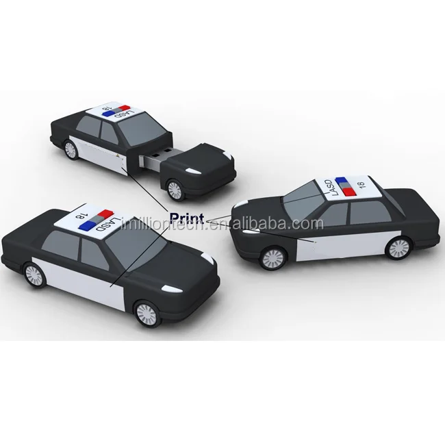 Chiavetta USB a forma di auto classica, dispositivo di archiviazione dati portatile, design compatto da 4 GB, con connettore retrattile, disco USB per computer portatile, fotocamera, telefono, tablet