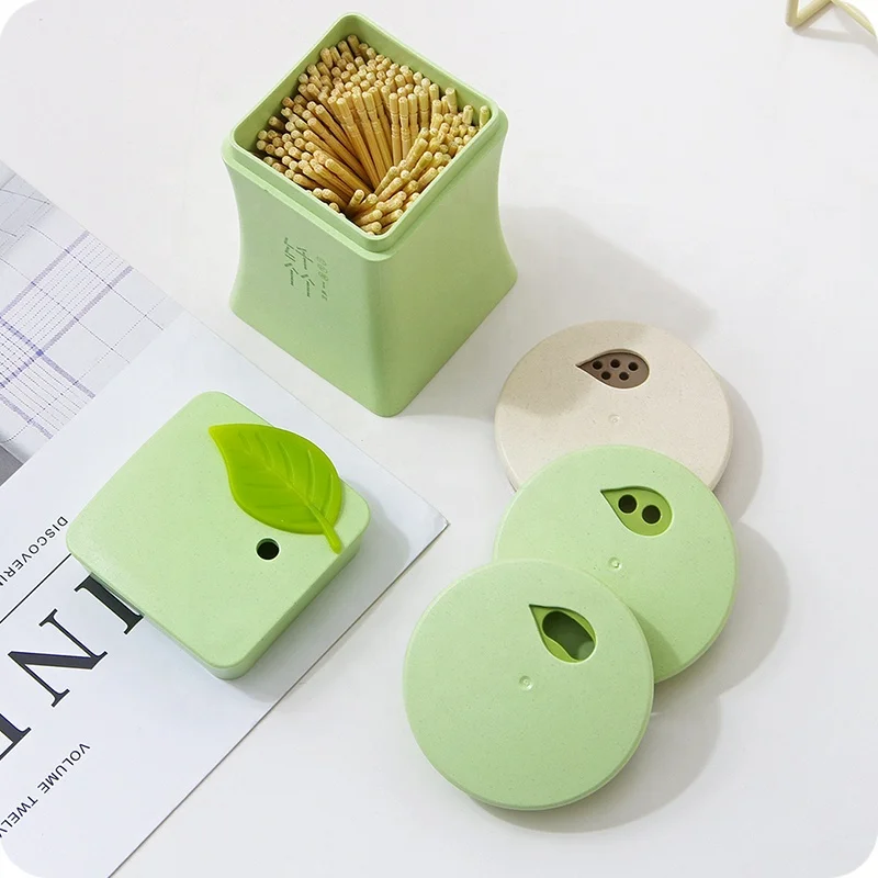 Высококачественный бамбуковый держатель для зубочисток контейнер палочек рекламный подарочный Диспенсер Для Зубочисток