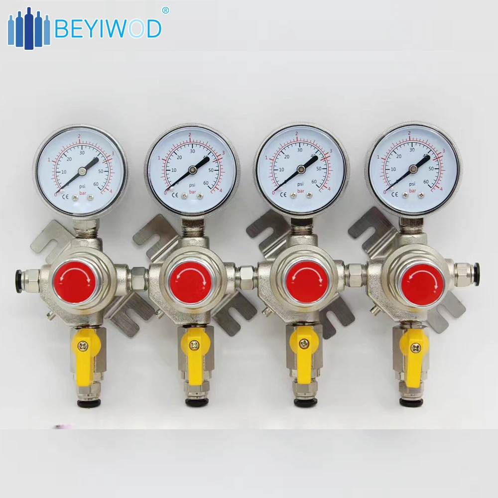 
 Производители CO2 Регулятор пивной газовой регулятор манометр цена co2 регулятор аквариума  