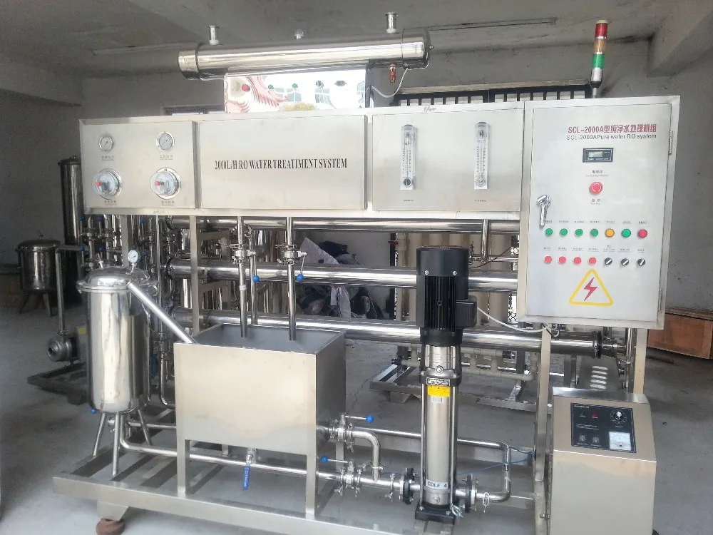 Промышленное использование, система фильтрации RO для минеральной воды 3000 л/ч