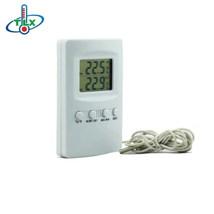 Digital Alam Temperature Monitor Meter for Refrigerator Freezer Probe Gauge Sensor