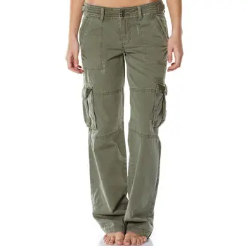 Women Cargo Pants Burnt Olive With Pocket - Buy Women Cargo Pants,Burnt ...
