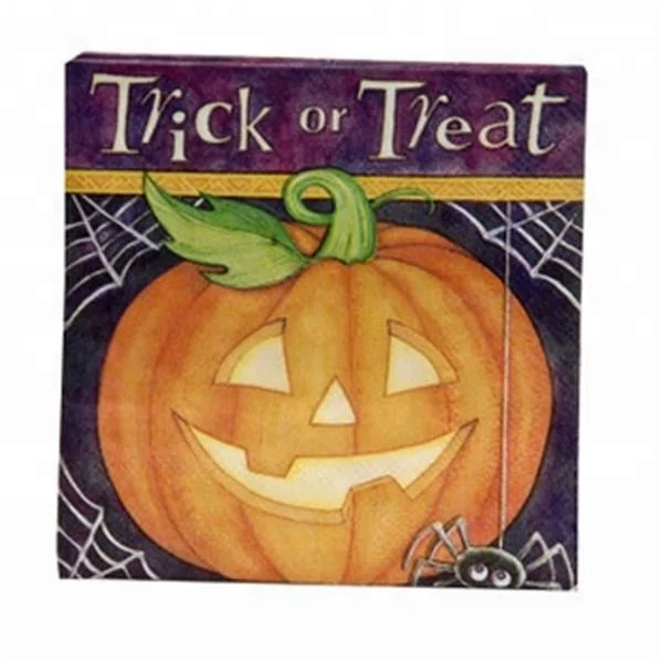 Набор принадлежностей для Хэллоуина набор высококачественной прочной одноразовой посуды страшная Ночная готика с привидениями жуткие салфетки Упаковка из 20 штук