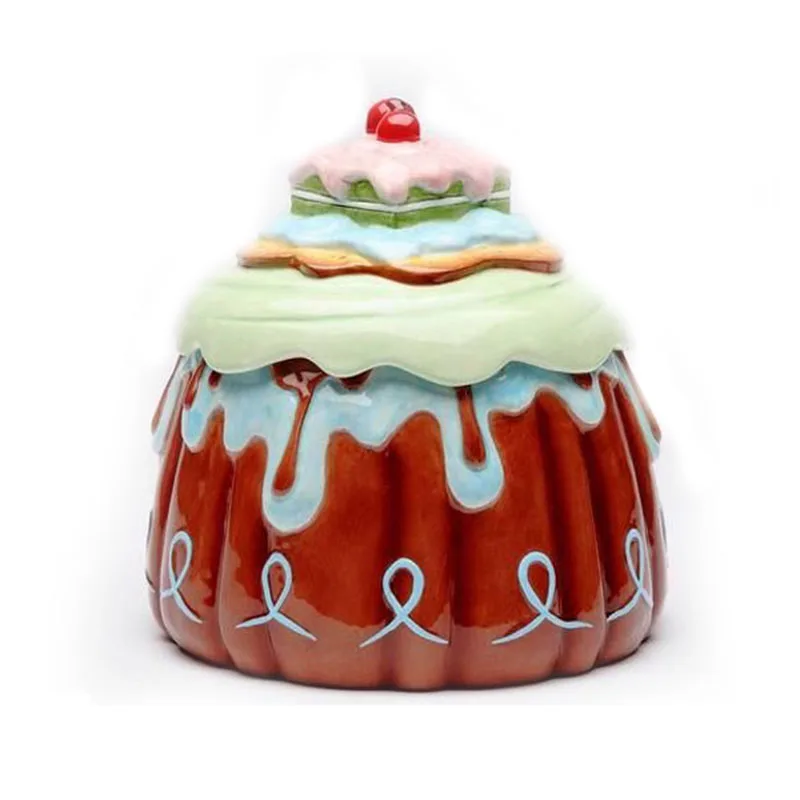 Attractive Cupcake Shaped Cookie Jar Wholesale - Durable Ceramic