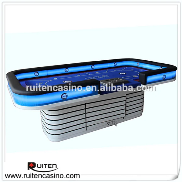 Делюкс из светодиодов покерный стол техас держатель покерные