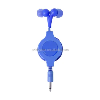 2017 cheapest factory stretch extend Telescopic disposable airline 3.5mm jack wired earphone