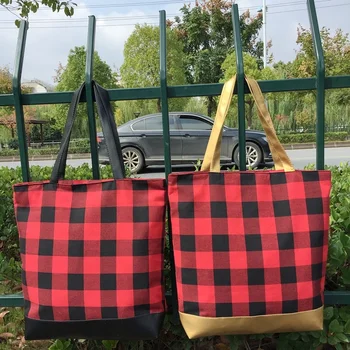 Black and Red Plaid Victoria's Secret Tote Purse -... - Depop