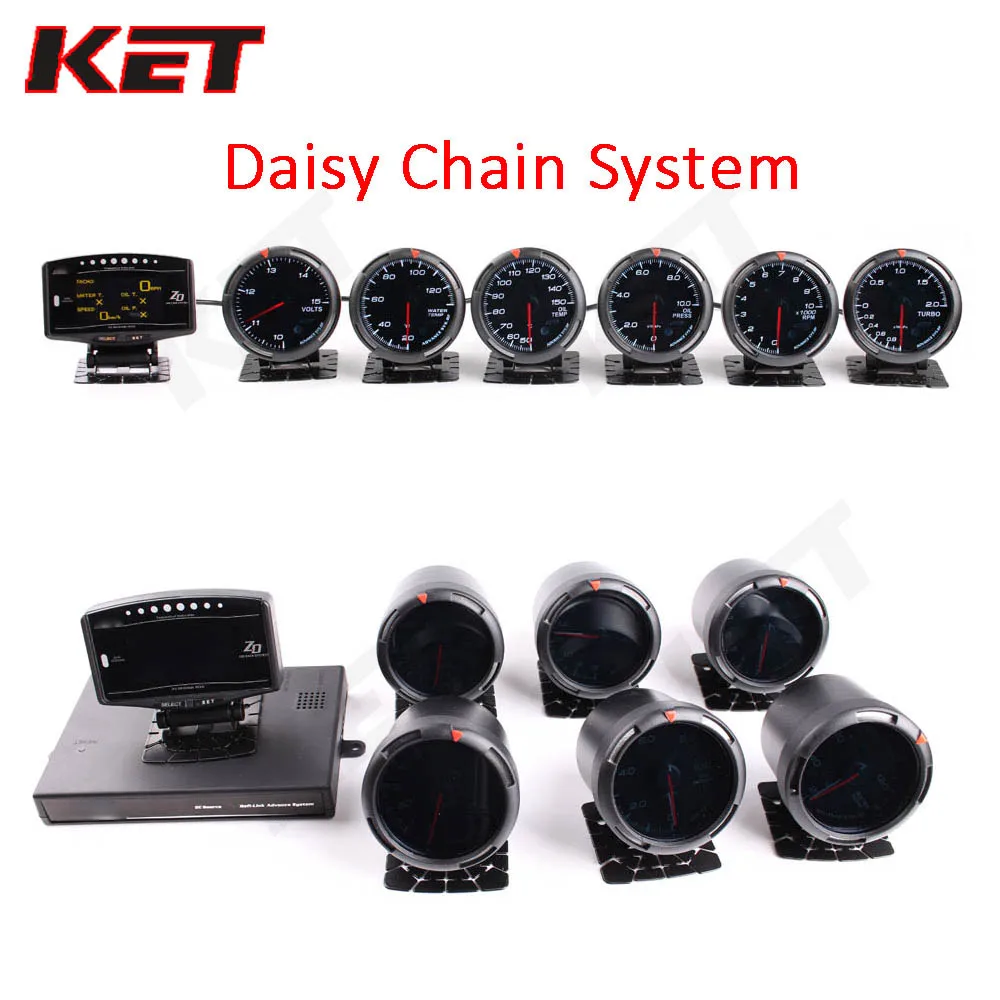 Defi Advance BF System Daisy Chain Auto Gauge Volt Water Temp Oil Temp Oil Press Tachometer RPM Vacuum EGT Turbo AFR Fuel Press