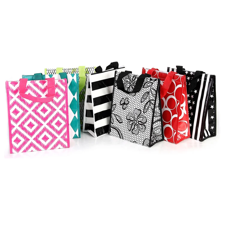 China 2023 New Design High Quality Christmas Shopping pp Woven Gift Shopping Bag