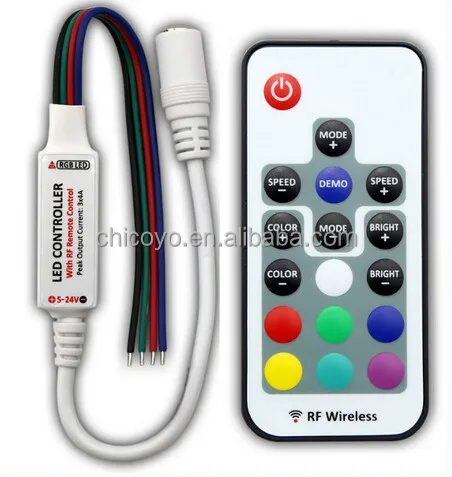 Portable Remote Controller RF Wireless Led Dimmer For LED Strip Light 