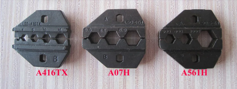 Replaceable Crimping Die Sets/jaws for Pneumatic Crimping Tool AM-30 & Electrical Crimping Tool EM-6B2, and Hand Crimping Pliers