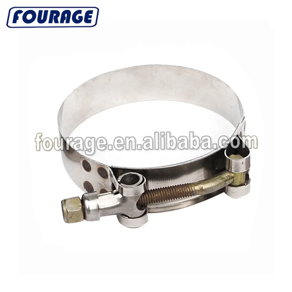 Сверхмощный зажим для шланга с Т-образным болтом 304 нержавеющей стали 19 мм x 0,6 мм регулируемый зажим