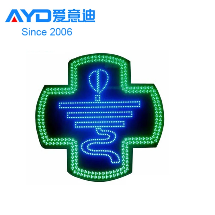 High Quality LED Medicine Sign Board , Indoor LED Pharmacy Cross Display Church Decoration LED Open Sign