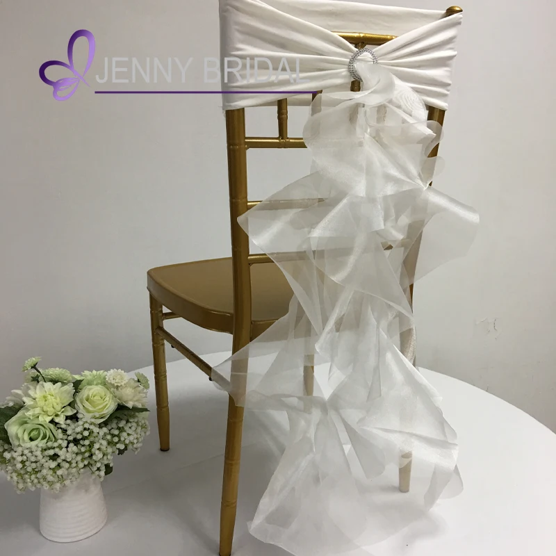 wedding chair ruffles