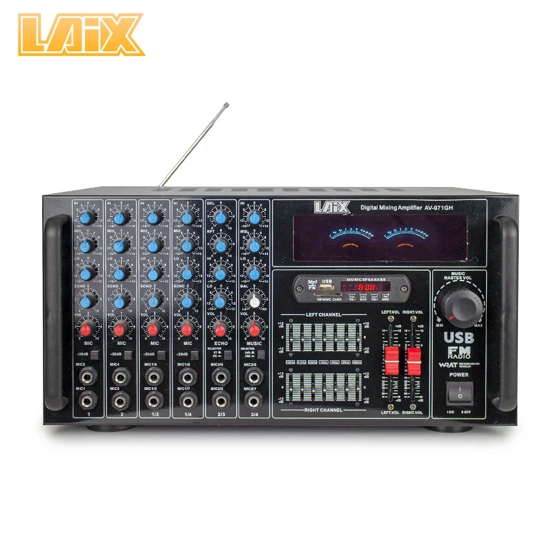 Laix AV-971Gh Sasion Line Audio Transistor Optical Pro Power Class AB Module Circuit EQ Amplifier