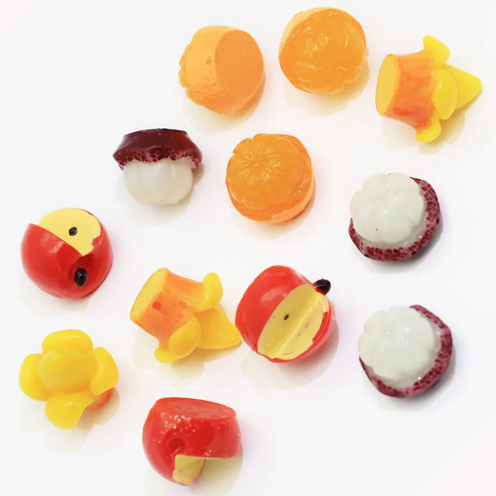 Banana Resin Flatback Cabochon Kawaii Kitsch Decoden Tropical 24mm Yellow Fruit Cabs