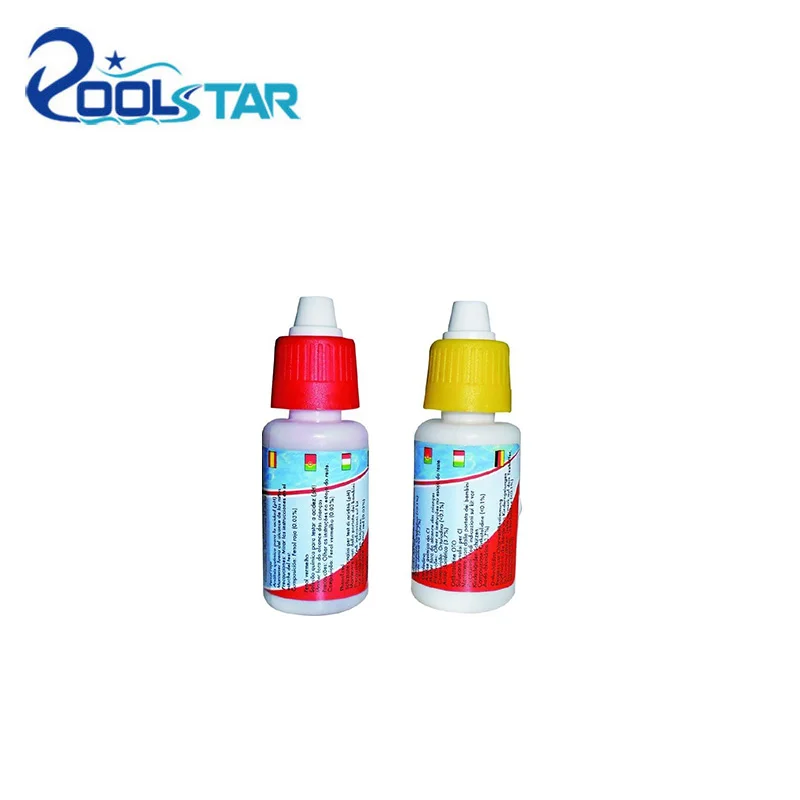 Bulk Package Swimming Pool Chlorine/PH Test Kit Refill Bottles for Spa Use
