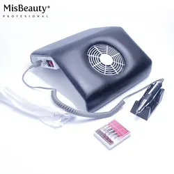 High quality Electric Nail Drill Machine and powerfull Nail dust collector All-in-one (Black) 2 in 1 dust collector for grinder