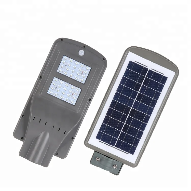 Заводская оптовая продажа супер яркий 20 Вт 40 60 Водонепроницаемый IP65 Светодиодный дорожный фонарь с солнечной батареей все в одном