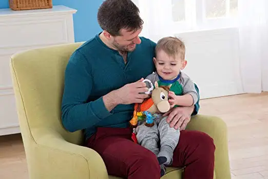 По индивидуальному заказу Новые Творческие Плюшевые игрушки животных клип и яблочко коляска осла который учится ходить