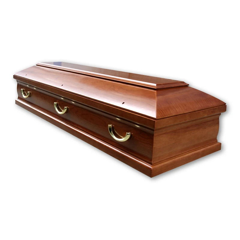 JS-E666 German Style Wooded Coffin