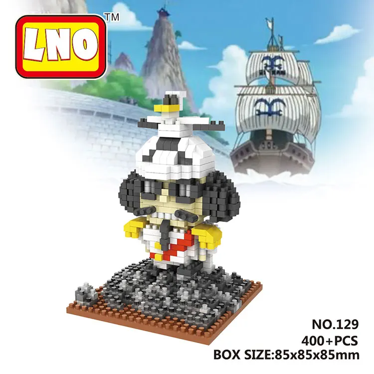 Alibaba.com: Wise hawk 128 Mini Block One Piece Anime Toys, ABS