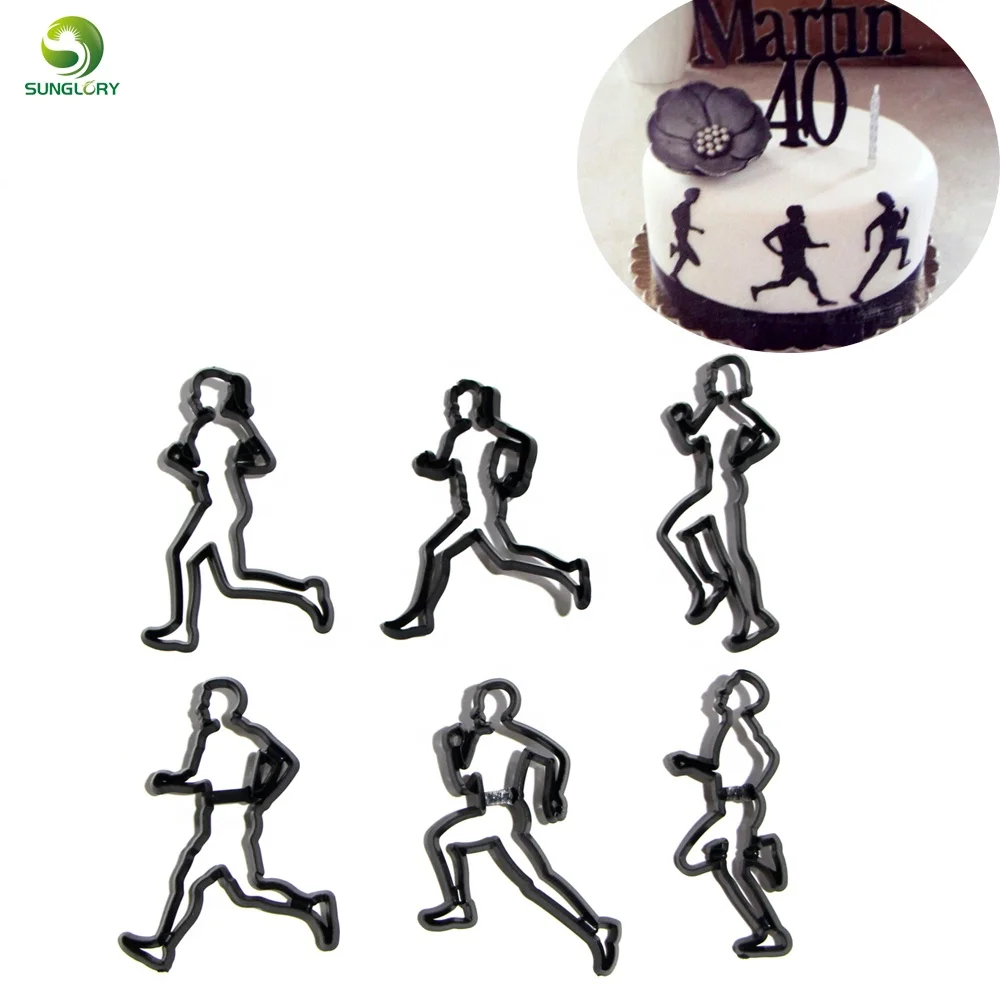 6 Pieces Ensemble Theme Recurrent Emporte Piece En Plastique Courir Sport Fondant Biscuit Moule Cutter Sugarcraft Gateau Moule Gateau Decoration Outils Buy Emporte Piece En Cours D Execution Emporte Piece Moule A Biscuits De Sport Product On Alibaba Com